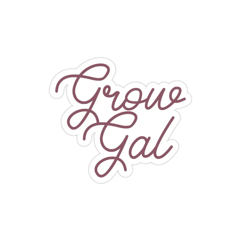 Grow Gal Full Color Vinyl Decal - Custom Size