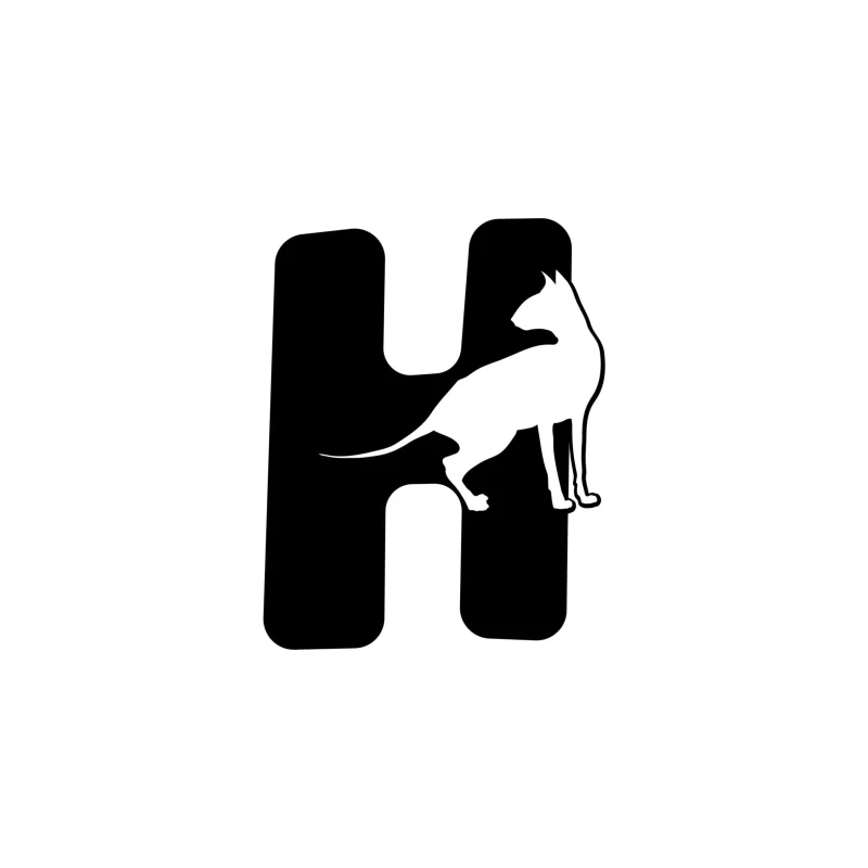 H - Alphabet - Vinyl Decal - Custom Size