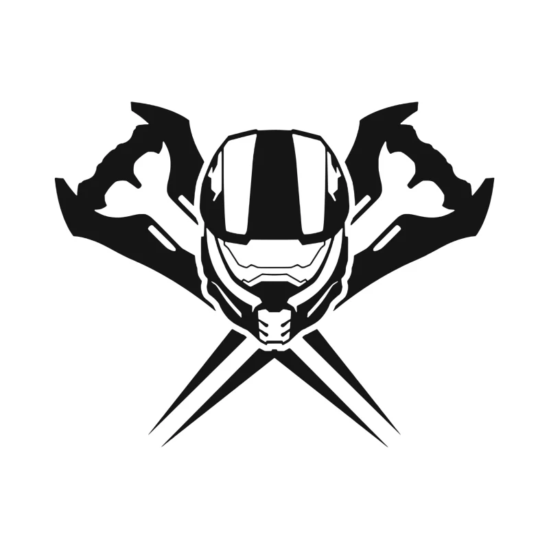 Halo Vinyl Decal - Custom Size - Custom Size