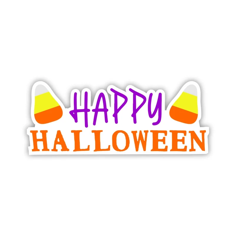 Happy Halloween Full Color Vinyl Decal