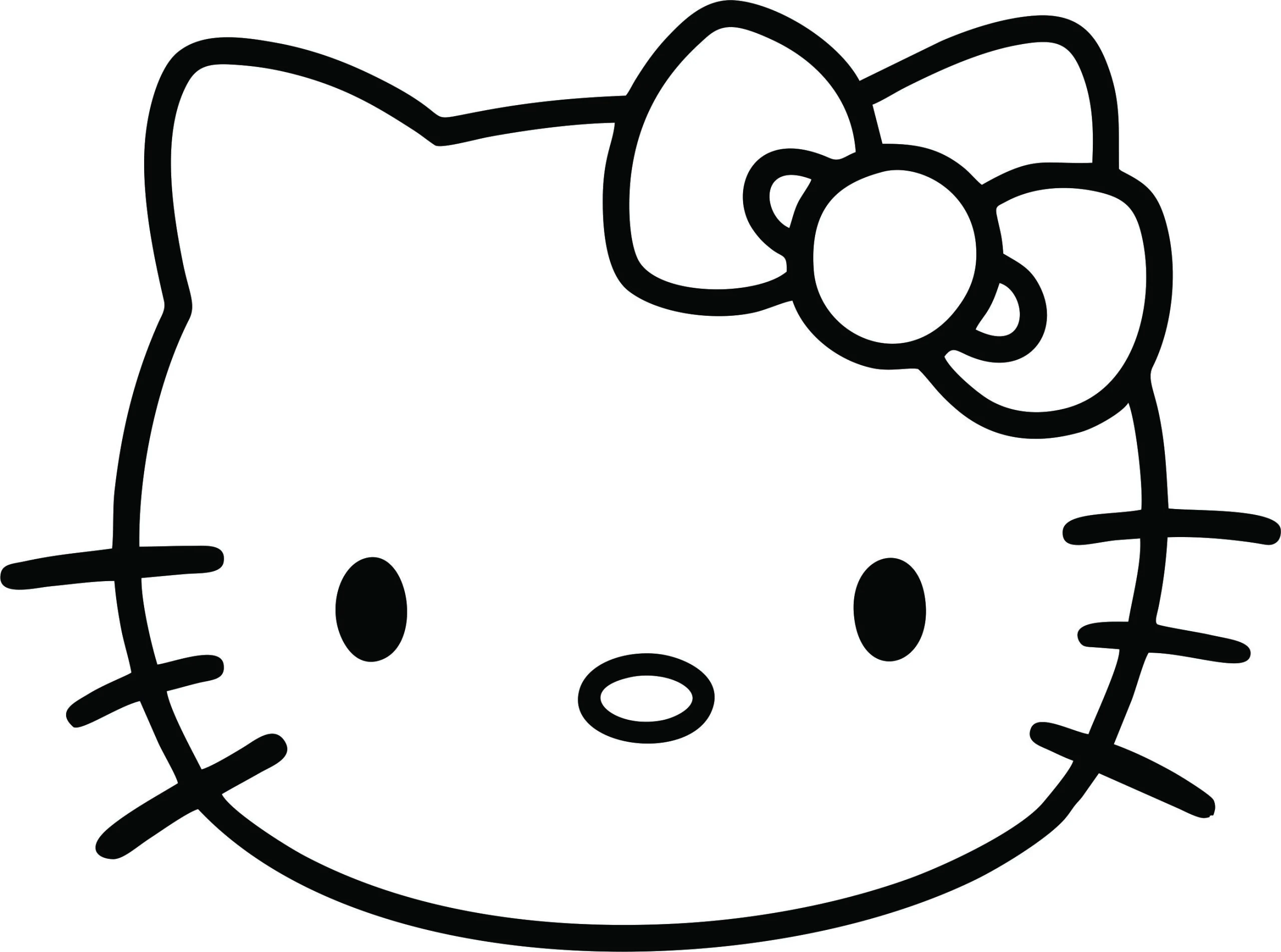 Hello Kitty - Vinyl Decal- Custom Size