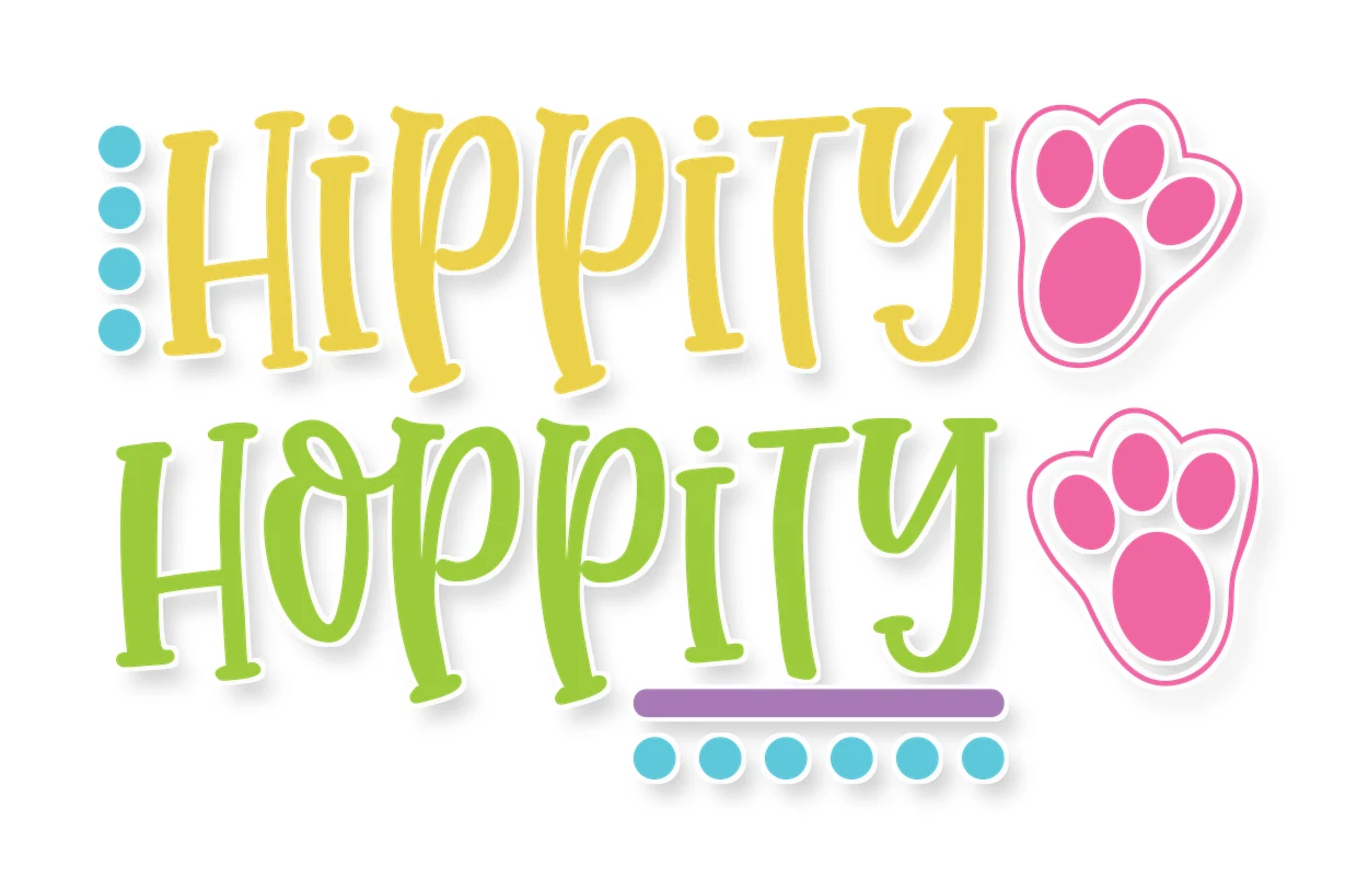 Hippity Hoppity - Full Color Vinyl Sticker - Custom Size
