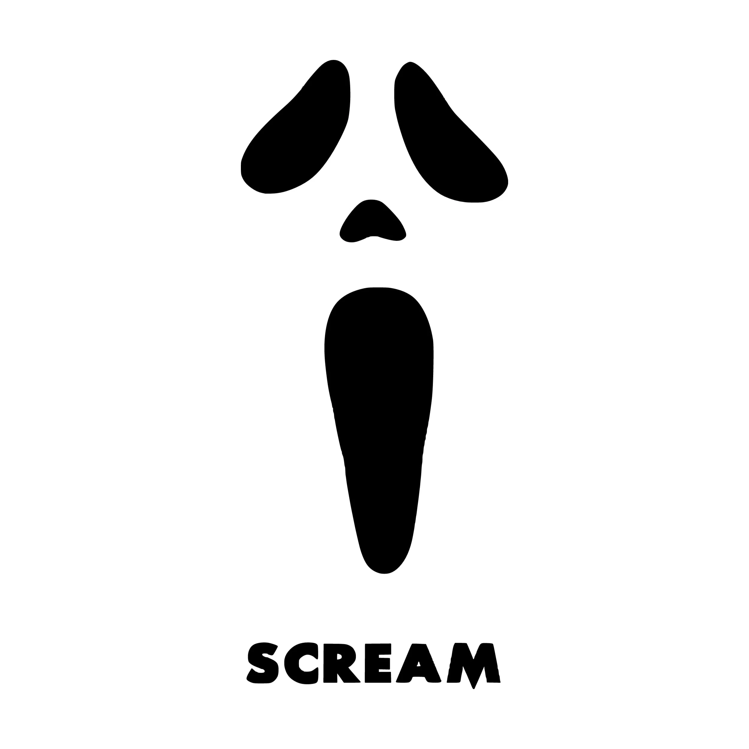 Horror- Scream- Vinyl Decal - Custom Size