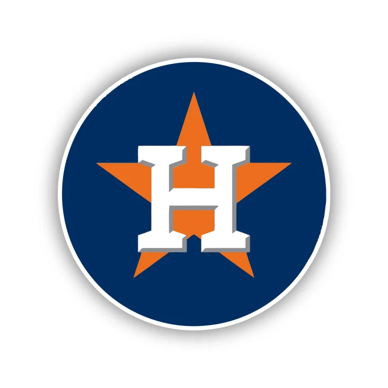 Houston Astros - Blue Circle - Iron On DTF Transfer - Custom Size