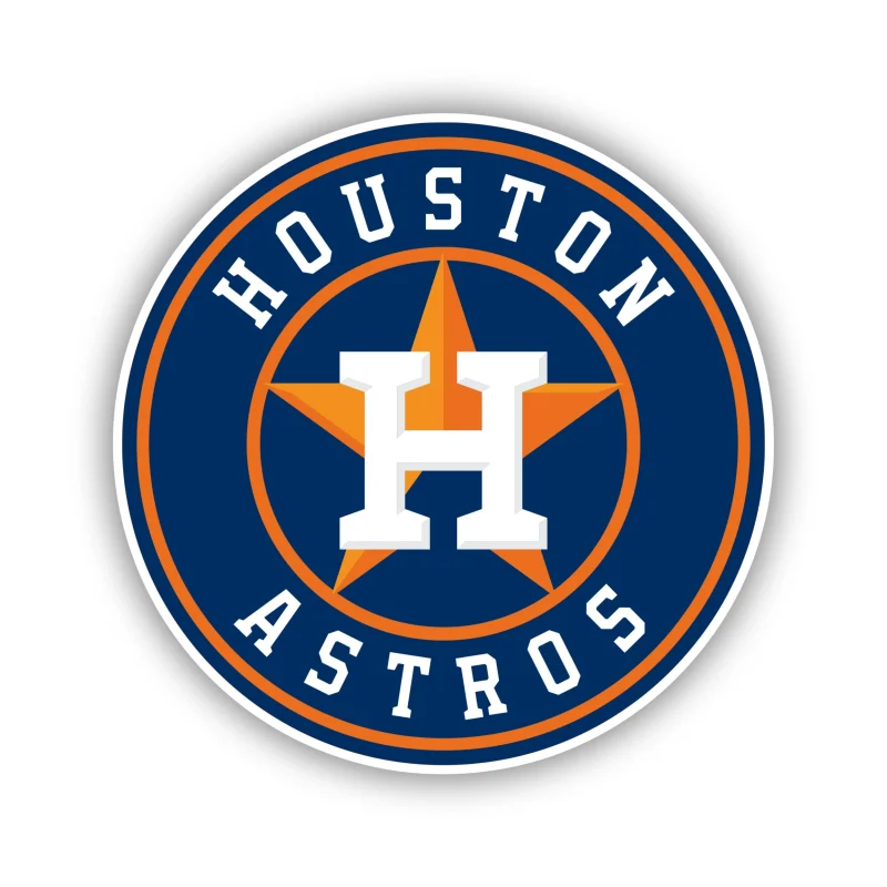 Houston Astros - Blue Old School Logo - Temporary Tattoo