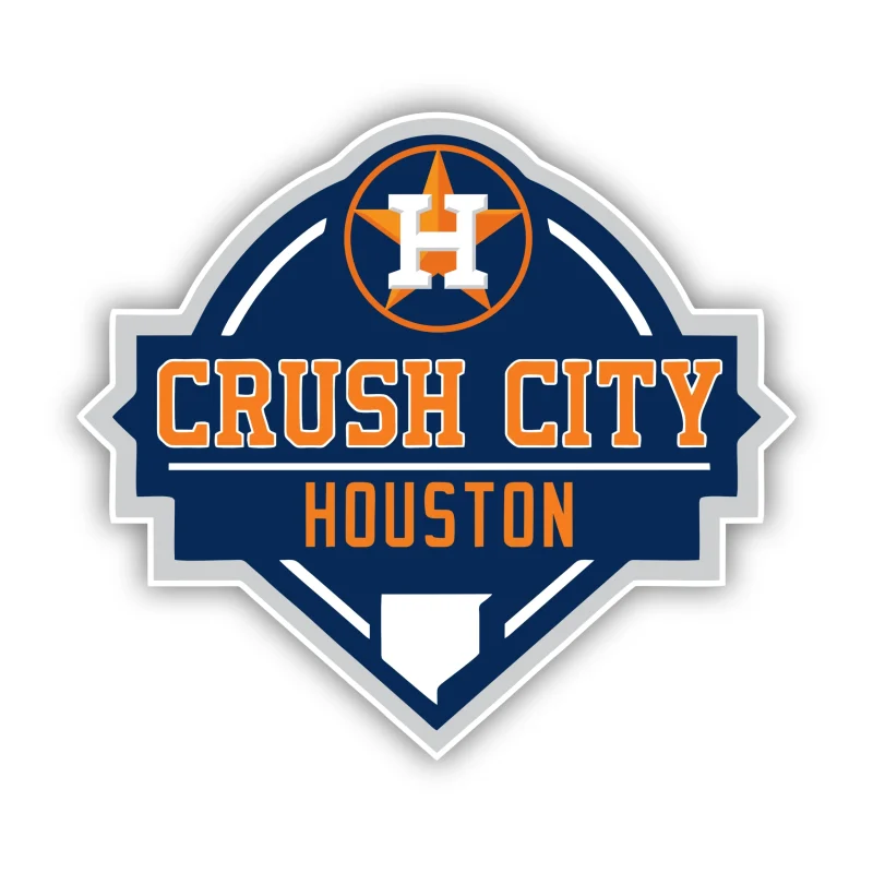 Houston Astros - Home Plate - Iron On DTF Transfer - Custom Size