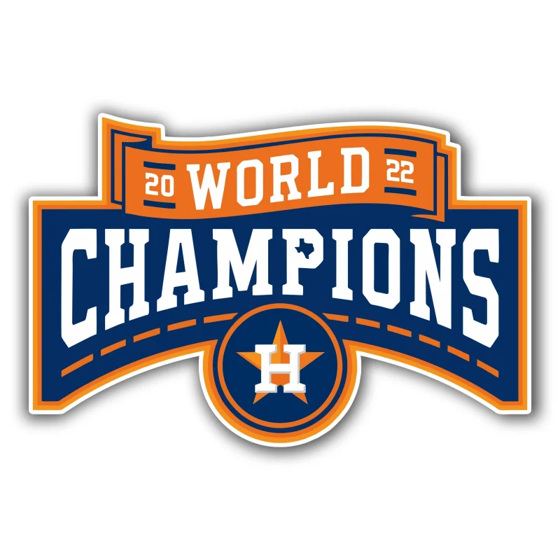 Houston Astros - World Champions 2022 - Iron On DTF Transfer - Custom Size