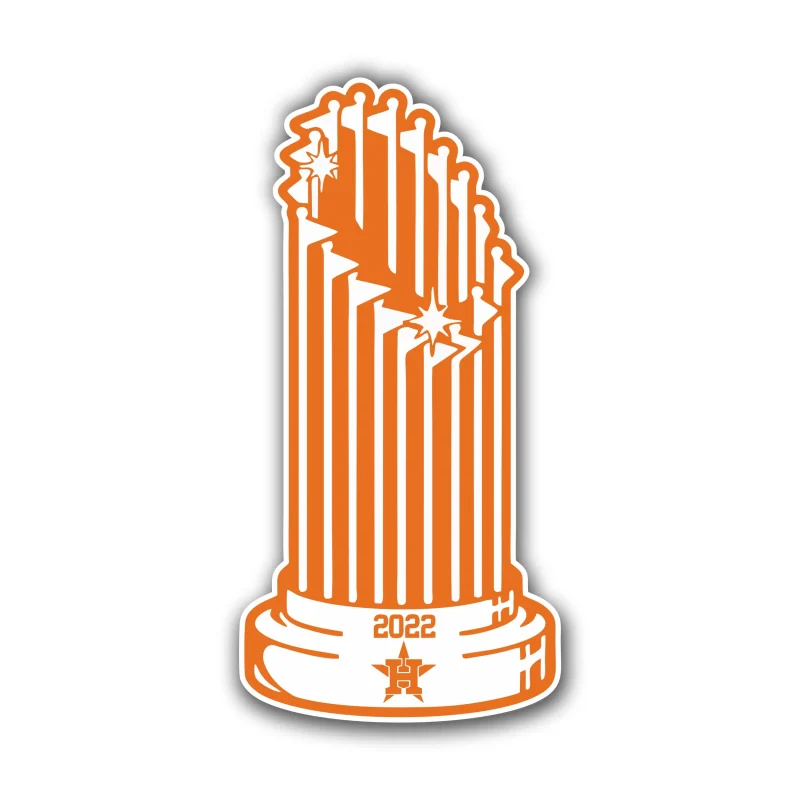 Houston Astros - World Series Trophy - Iron On DTF Transfer - Custom Size
