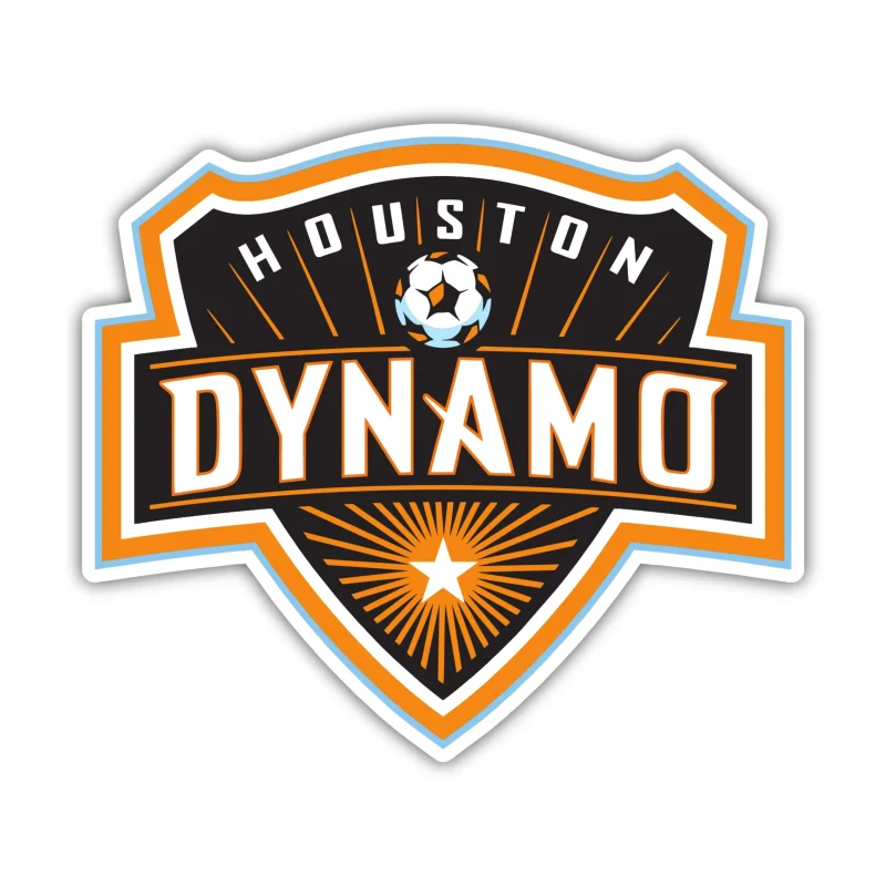 Houston Dynamo - Logo - Iron On DTF Transfer - Custom Size