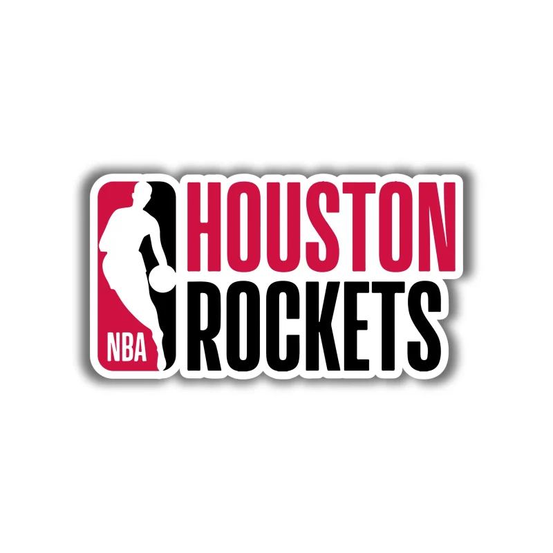 Houston Rockets - NBA Logo With Name - Iron On DTF Transfer - Custom Size