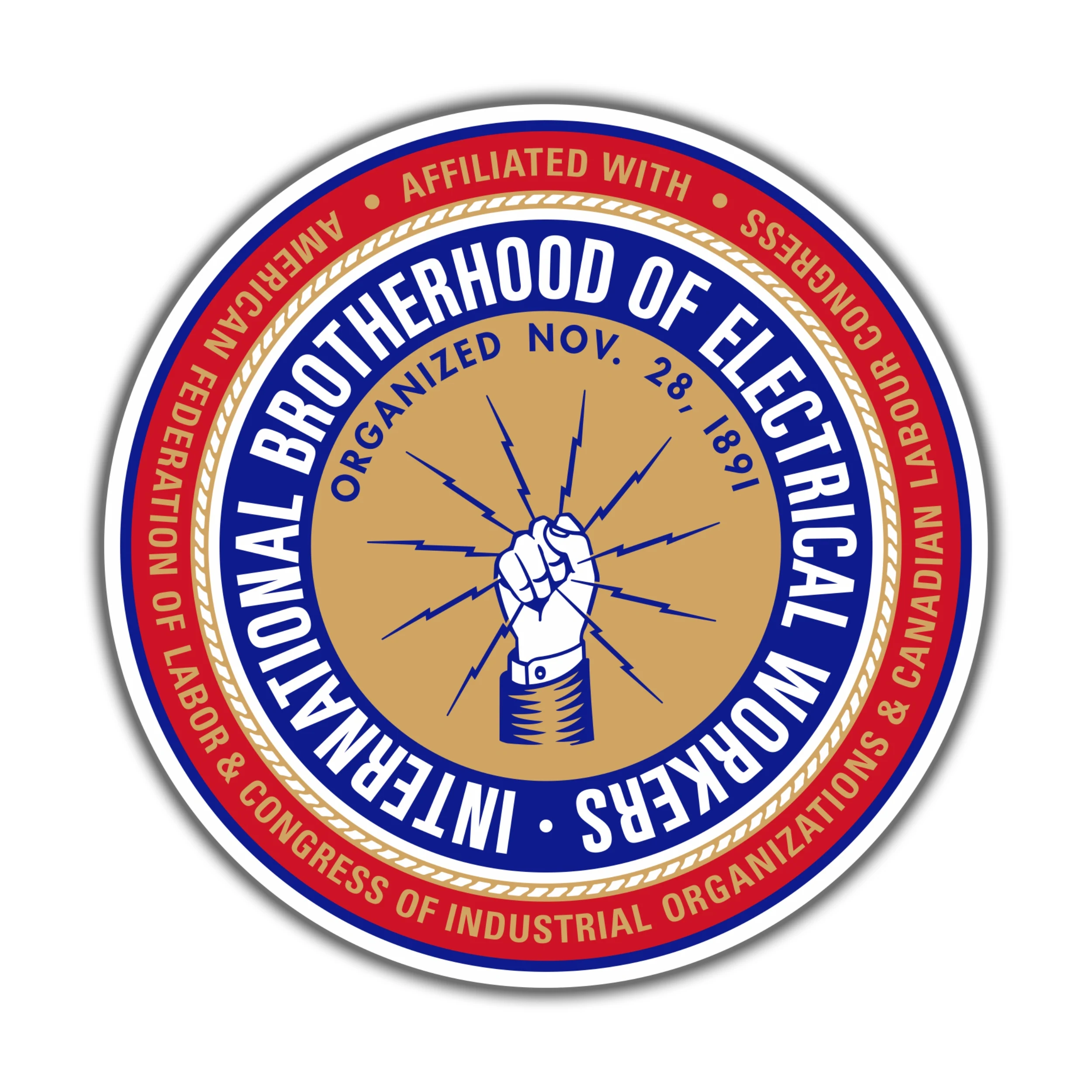 IBEW Symbol - Iron On DTF Transfer - Custom Size