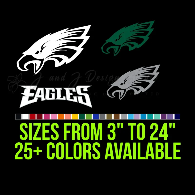 Philadelphia Eagles Vinyl Decal - Custom Size