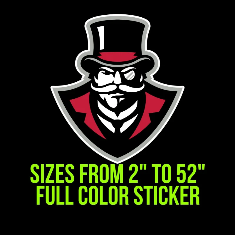 Austin Peay Governors Full Color Vinyl Decal - Custom Size