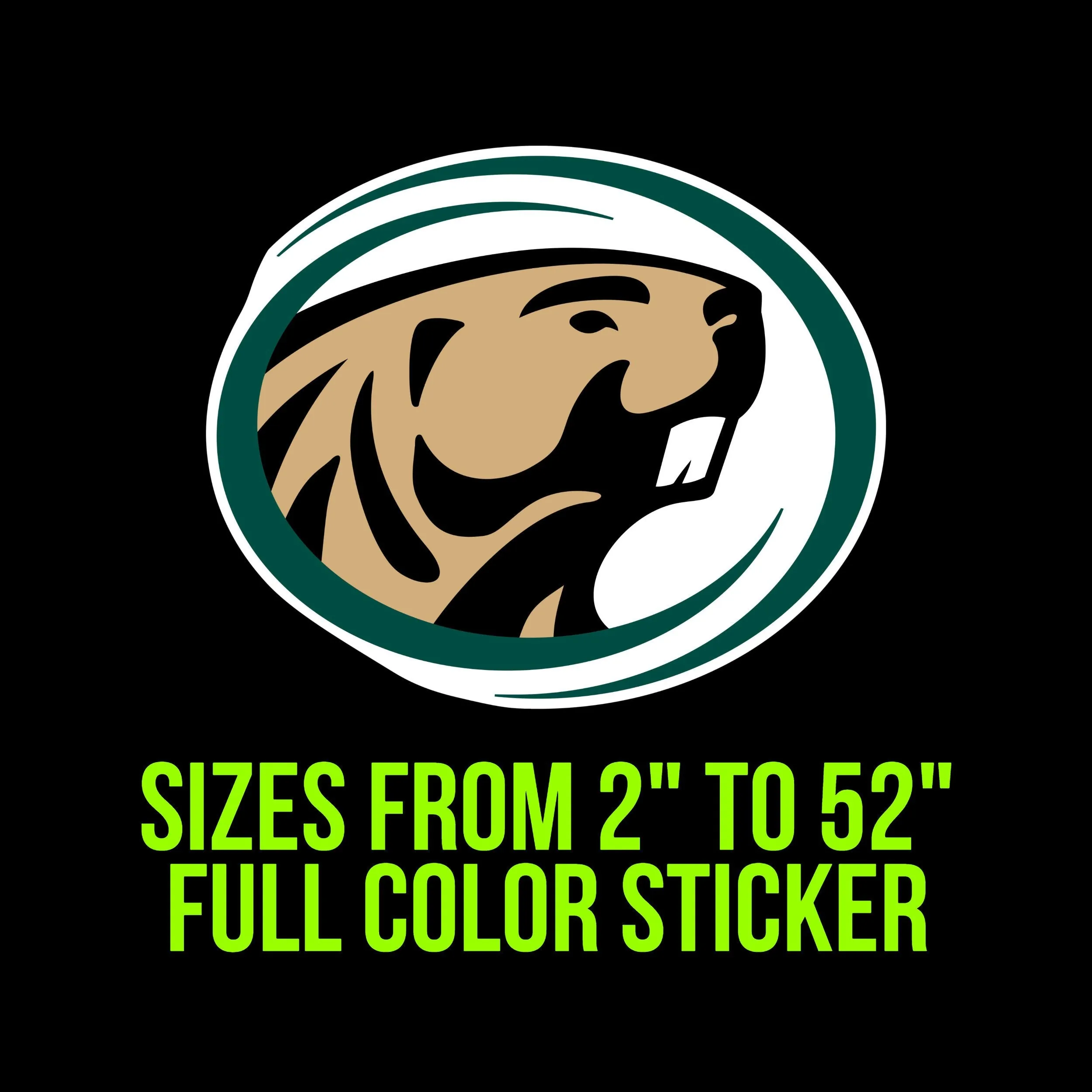 Bemidji State Beavers Vinyl Decal - Custom Size