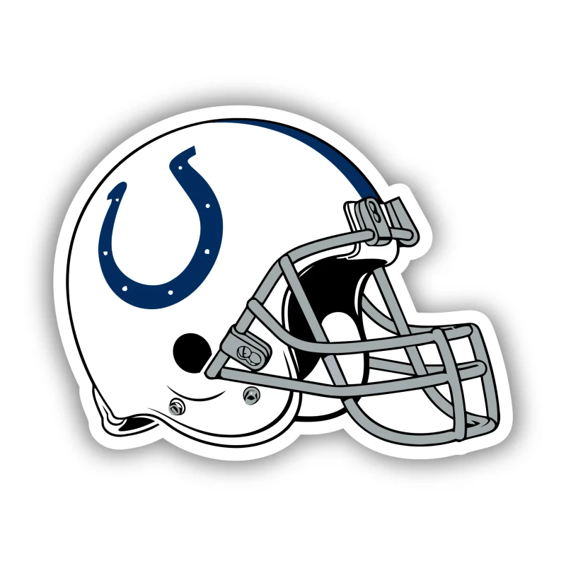Indianapolis Colts Full Color Vinyl Sticker - Custom Size