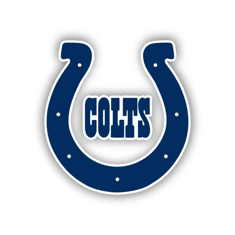 Indianapolis Colts Full Color Vinyl Sticker - Custom Size