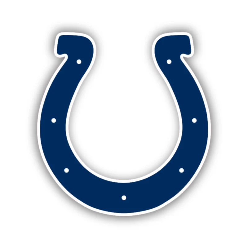 Indianapolis Colts - Horseshoe - Temporary Tattoo