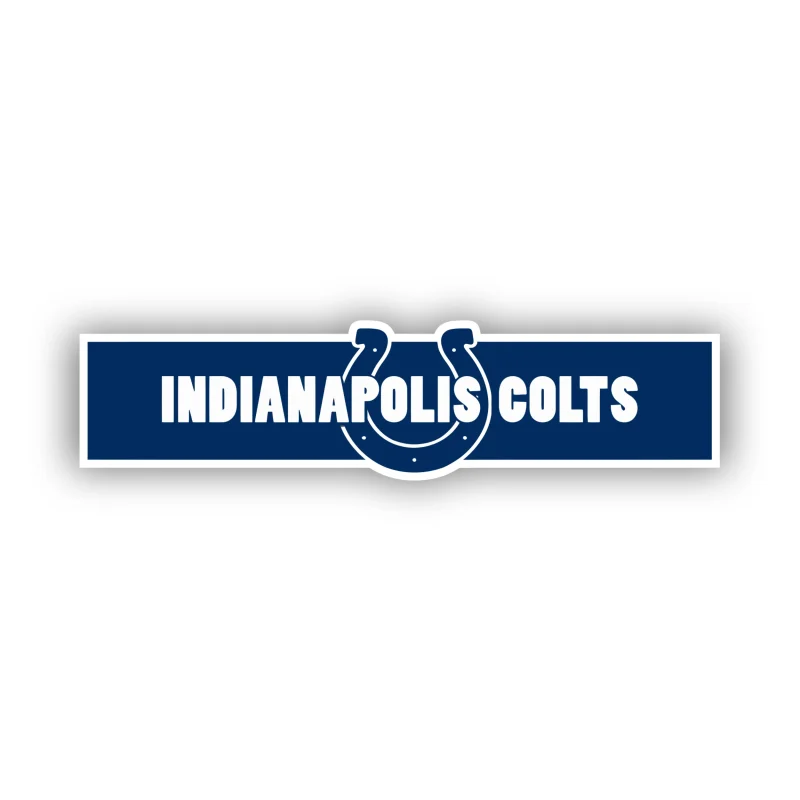 Indianapolis Colts - Rectangle - Iron On DTF Transfer - Custom Size