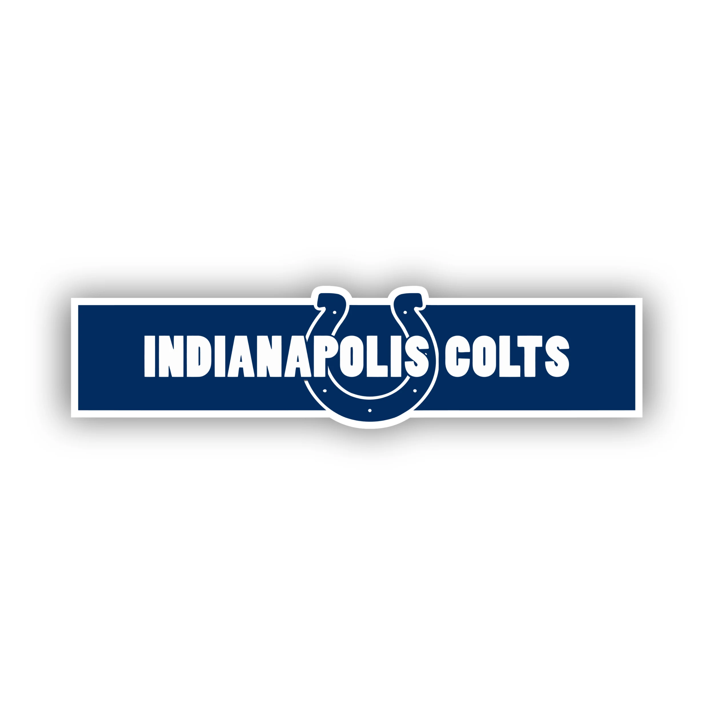 Indianapolis Colts - Rectangle - Iron On DTF Transfer - Custom Size