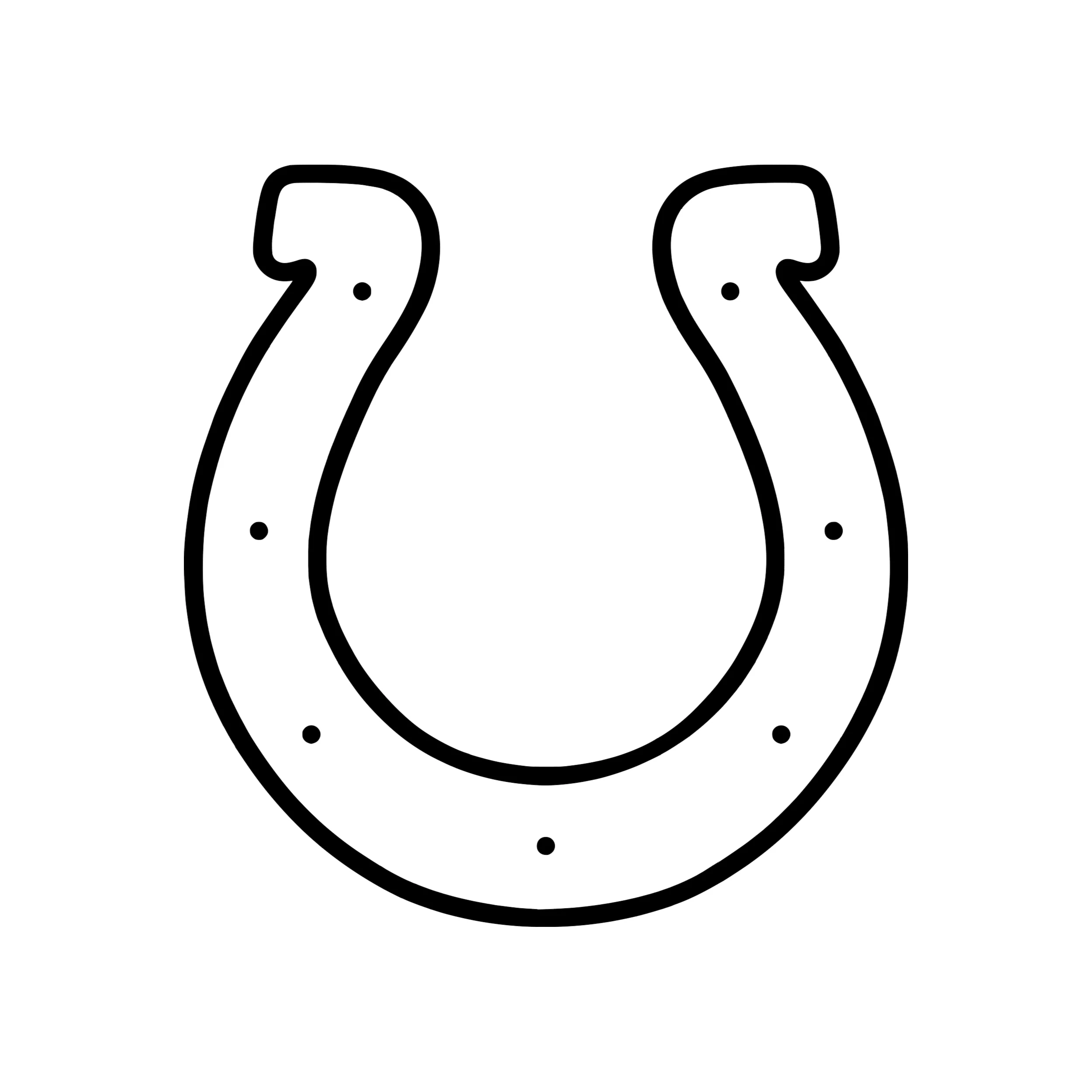 Indianapolis Colts Vinyl Decal - Custom Size