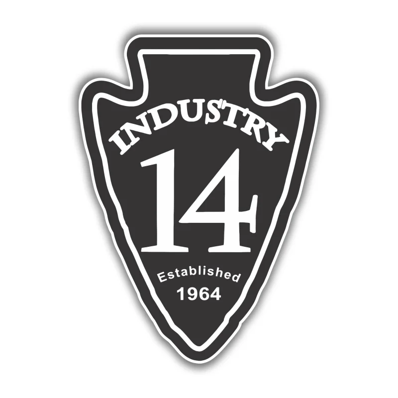 Industry 14 Full Color Vinyl Decal - Custom Size