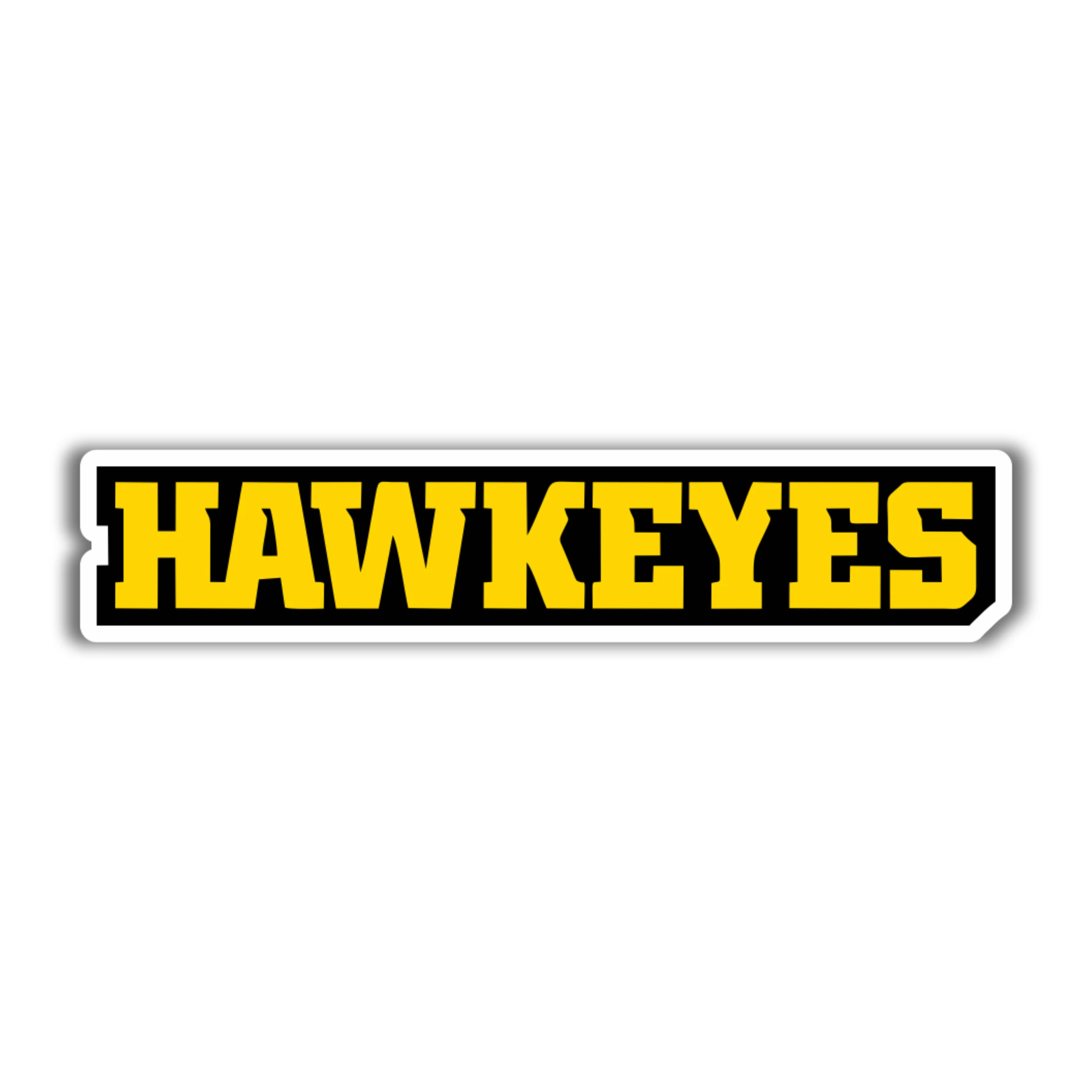 Iowa Hawkeyes - Yellow Hawkeyes - Iron On DTF Transfer - Custom Size