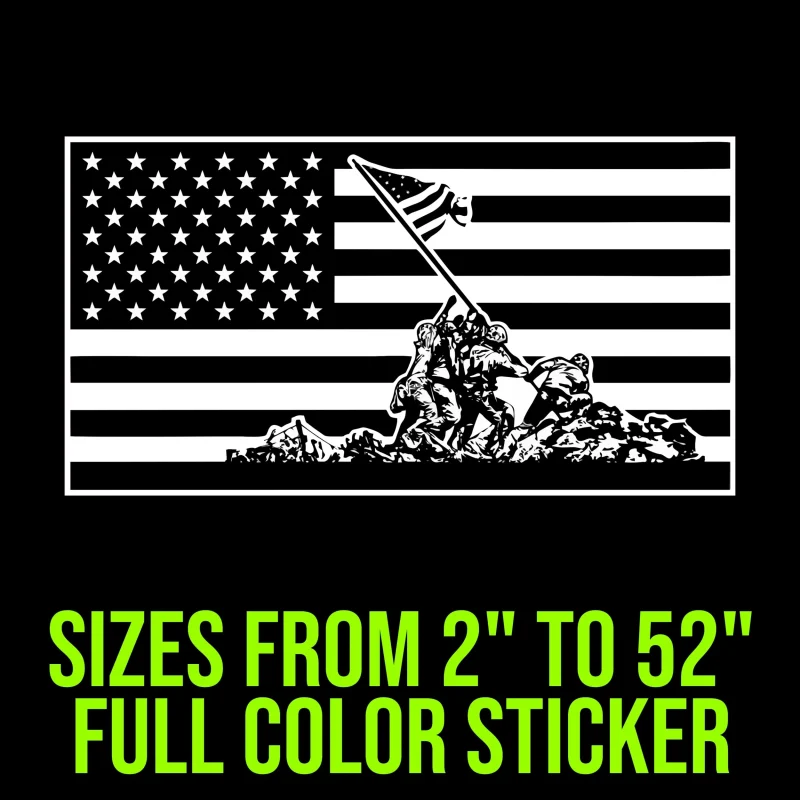 Iwo Jima Full Color Vinyl Decal