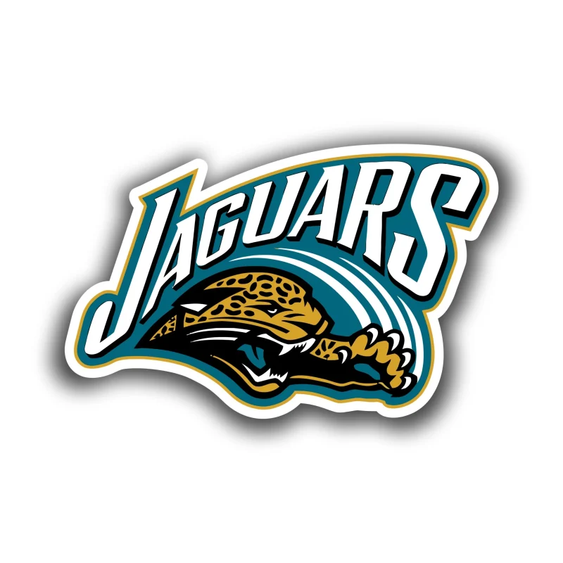 Jacksonville Jaguars Full Color Vinyl Sticker - Custom Size
