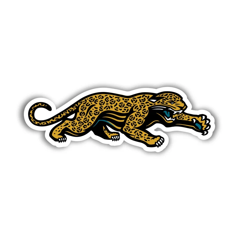 Jacksonville Jaguars - Jaguar - Full Color Vinyl Sticker - Custom Size