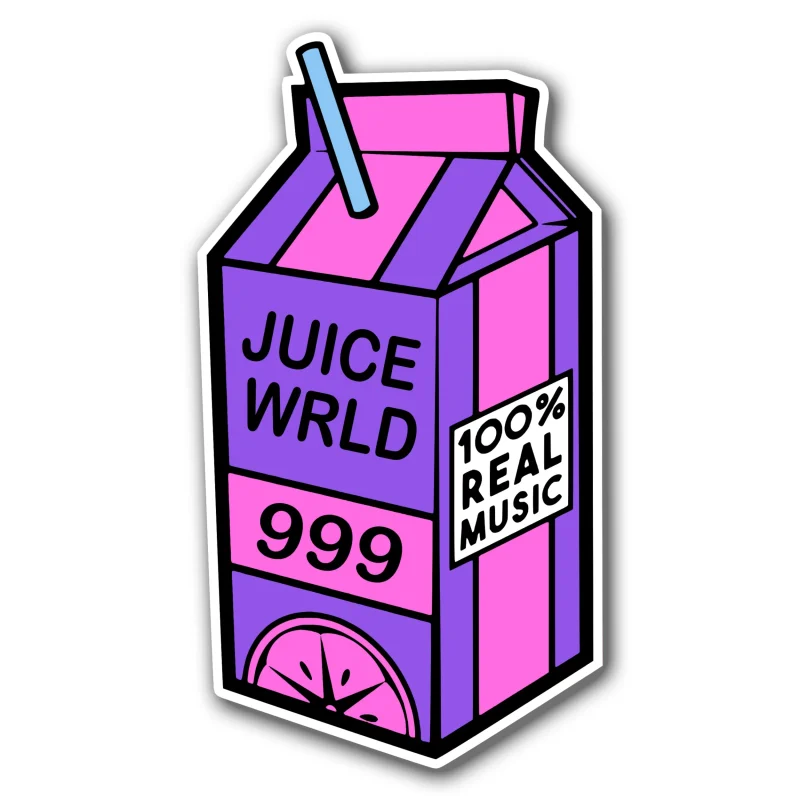 Juice Wrld Full Color Vinyl Decal - Custom Size