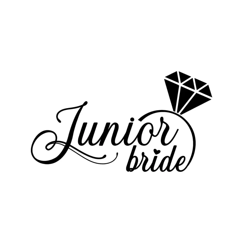 Junior Bride - Vinyl Decal - Custom Size