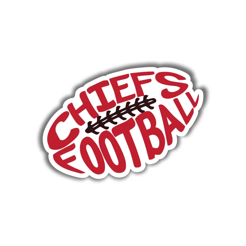 Kansas City Chiefs Football - Iron On DTF Transfer - Custom Size