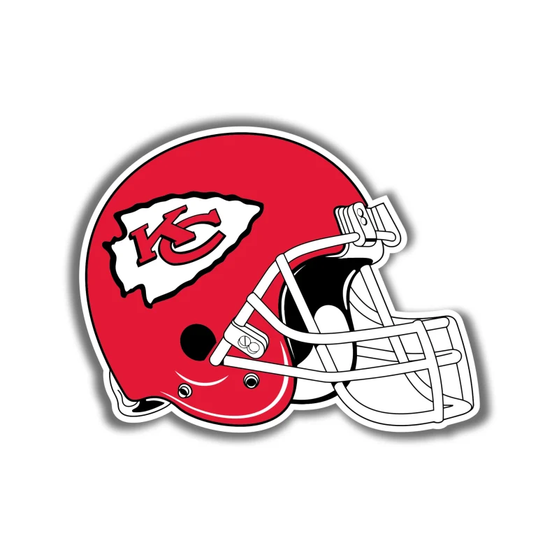 Kansas City Chiefs Helmet - Iron On DTF Transfer - Custom Size