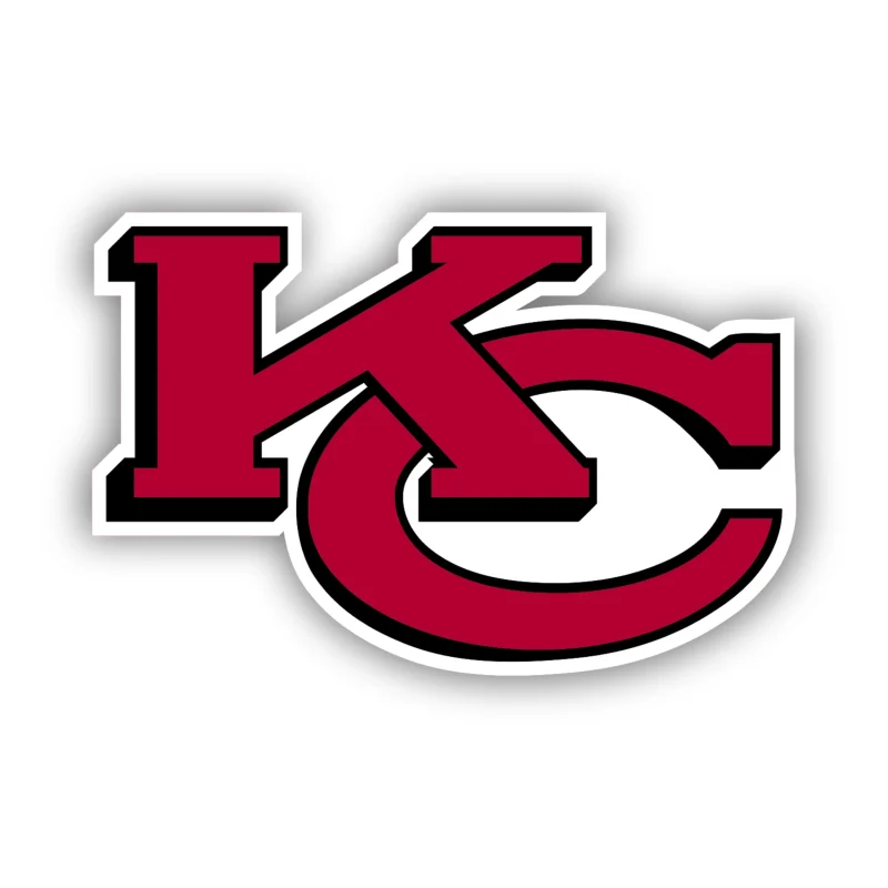 Kansas City Chiefs- KC- Full Color Vinyl Sticker – Custom Size