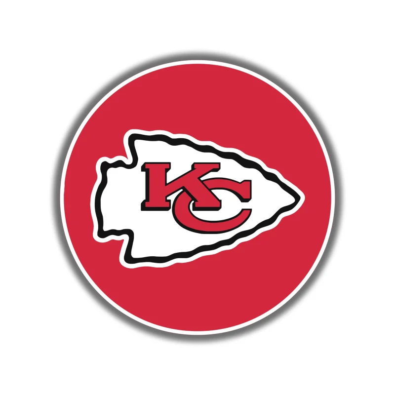 Kansas City Chiefs - Red Circle - Temporary Tattoo