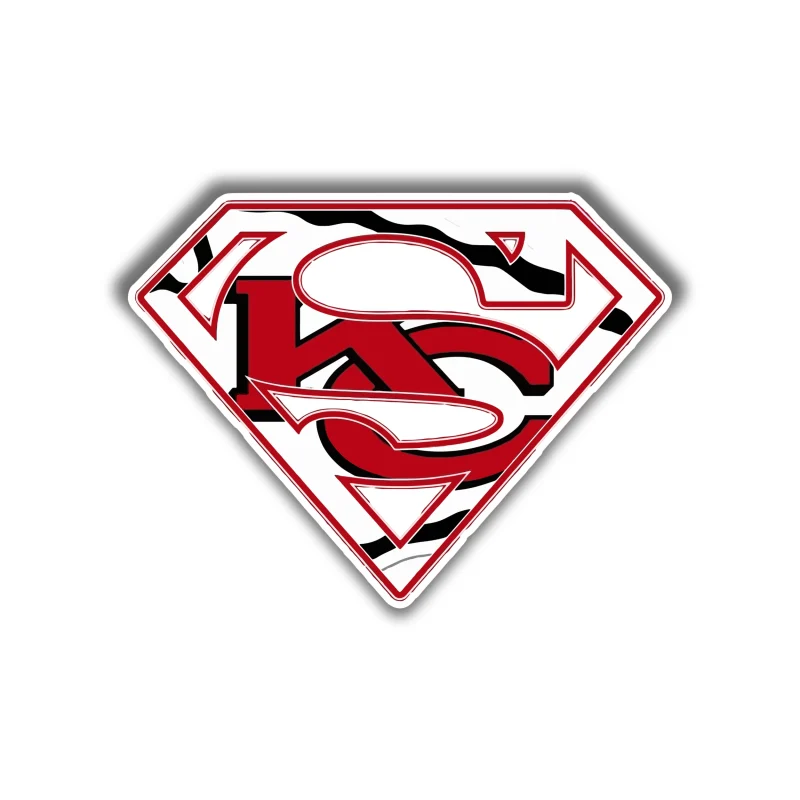 Kansas City Chiefs Superman - Iron On DTF Transfer - Custom Size