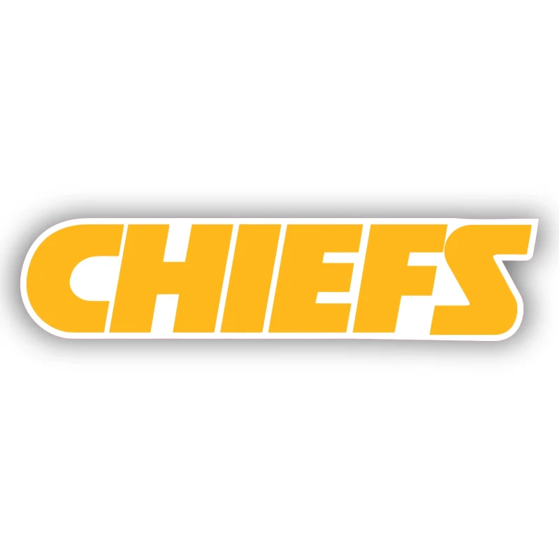 Kansas City Chiefs Yellow Logo - Iron On DTF Transfer - Custom Size