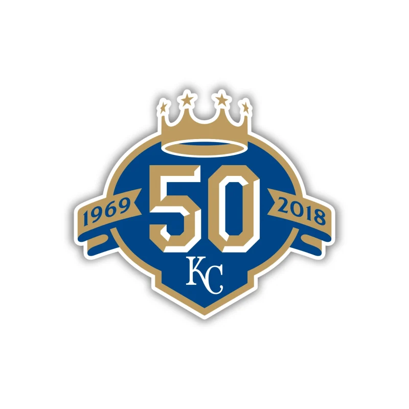 Kansas City Royals - 50th - Iron On DTF Transfer - Custom Size