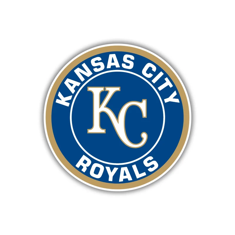Kansas City Royals - Blue Circle - Iron On DTF Transfer - Custom Size
