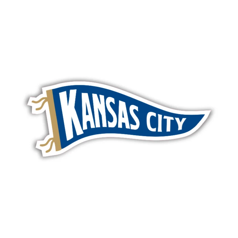 Kansas City Royals - Pennant - Iron On DTF Transfer - Custom Size