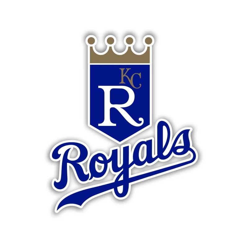 Kansas City Royals - Shield with Royals - Iron On DTF Transfer - Custom Size