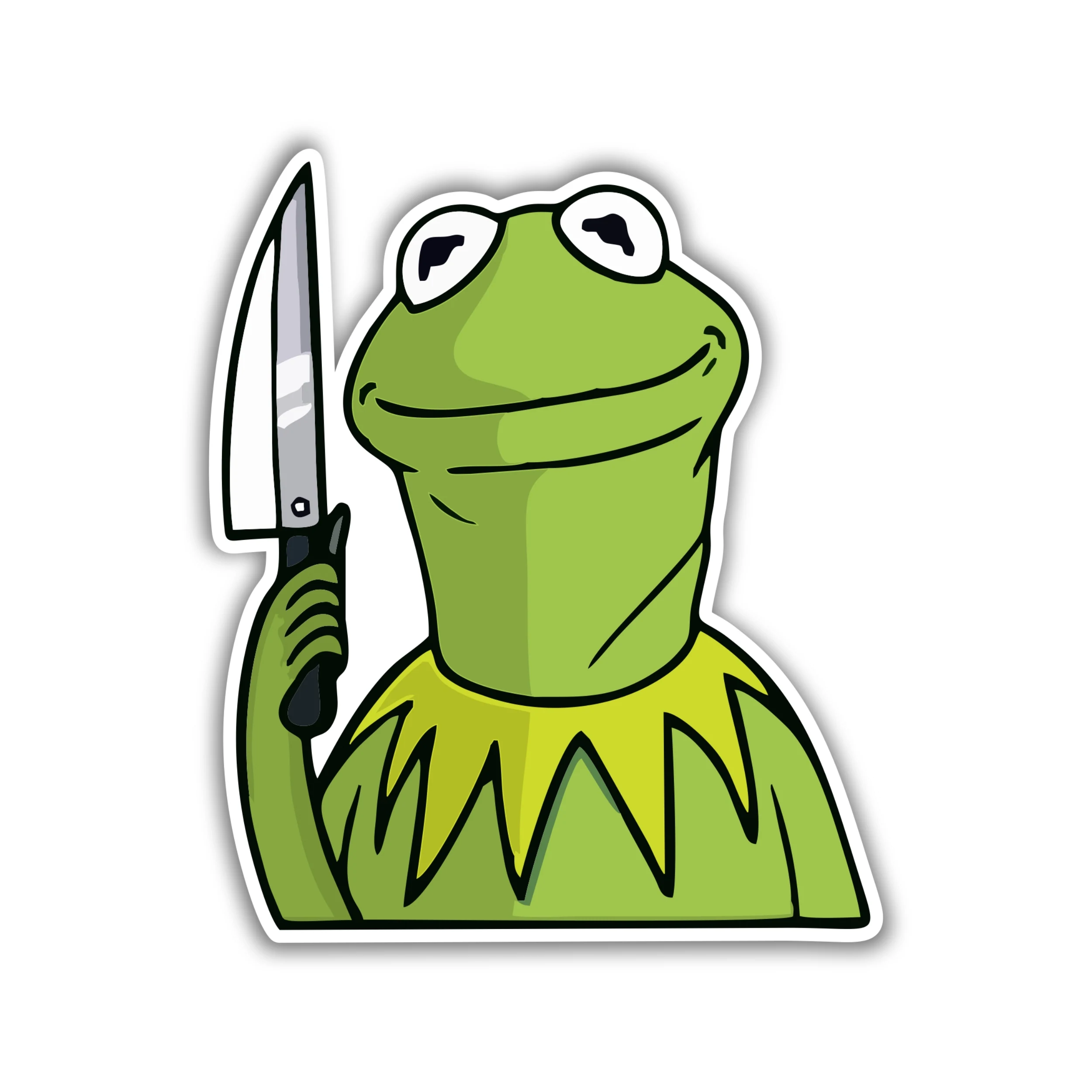 Kermit- Killer - Full Color Vinyl Decal - Custom Size