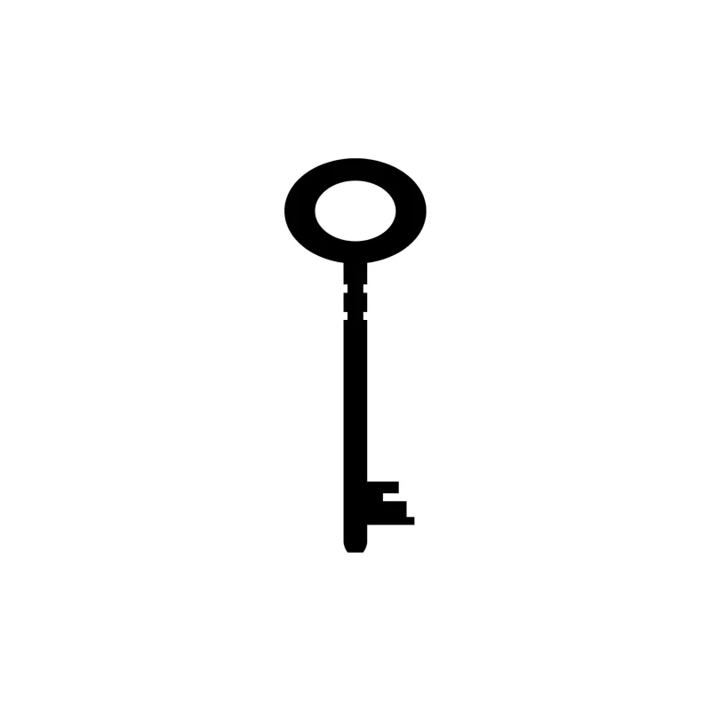 Key Vinyl Decal - Custom Size