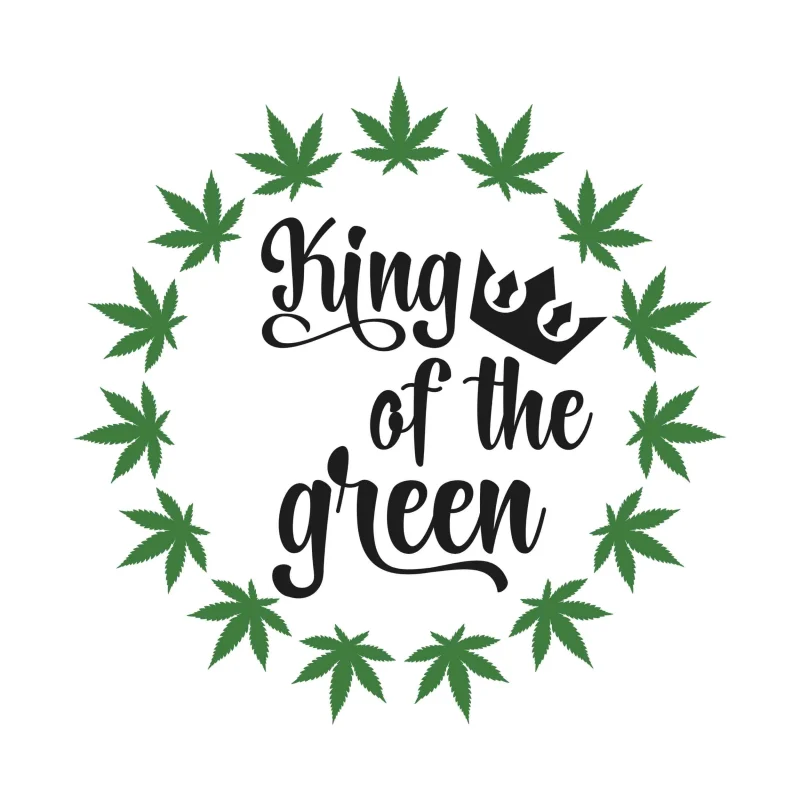 KING OF THE GREEN - Iron On DTF Transfer - Custom Size