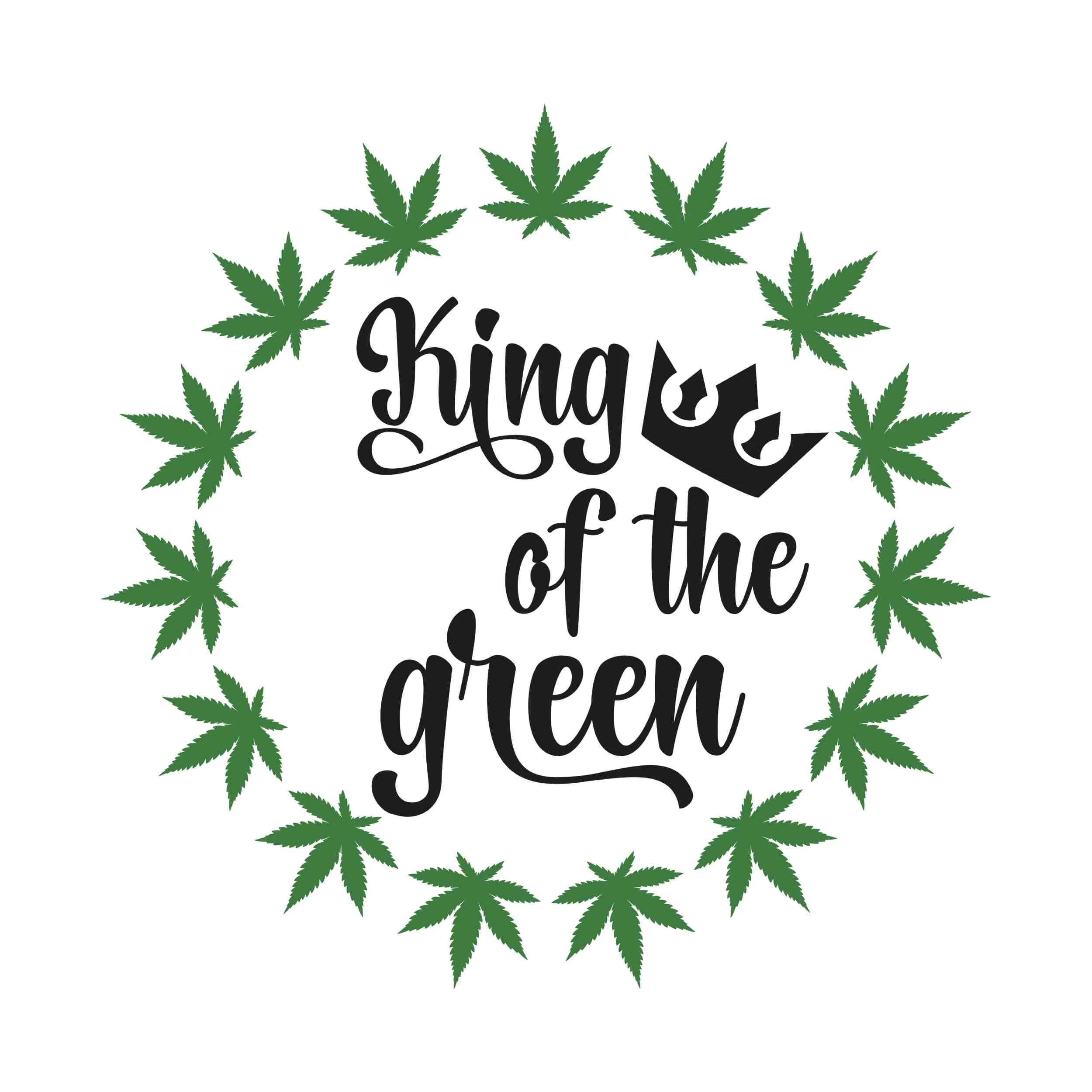 KING OF THE GREEN - Iron On DTF Transfer - Custom Size