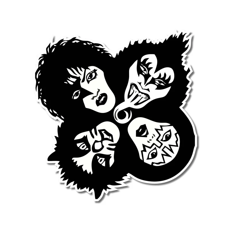 KISS Full Color Vinyl Decal - Custom Size