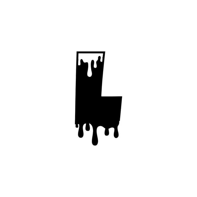 L - Alphabet - Vinyl Decal - Custom Size