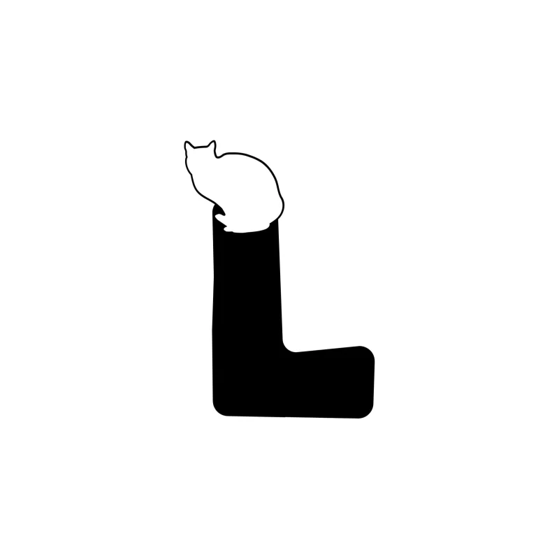 L - Alphabet - Vinyl Decal - Custom Size