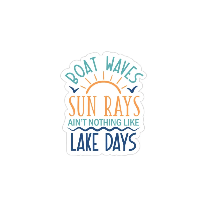 Lake Full Color Vinyl Decal - Custom Size