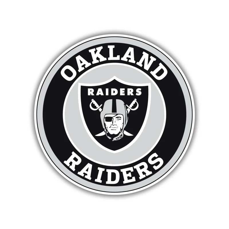 Las Vegas Raiders - Circle Logo - Iron On DTF Transfer - Custom Size